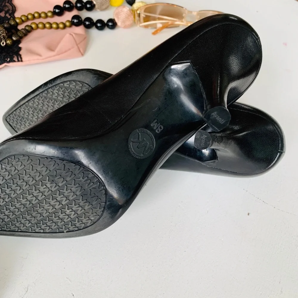Michael Kors Black Leather Heels